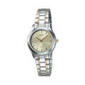 Casio Women’s Two-Tone Stainless Steel Bracelet Analog Watch Champagne Dial - LTP-1275SG-9A