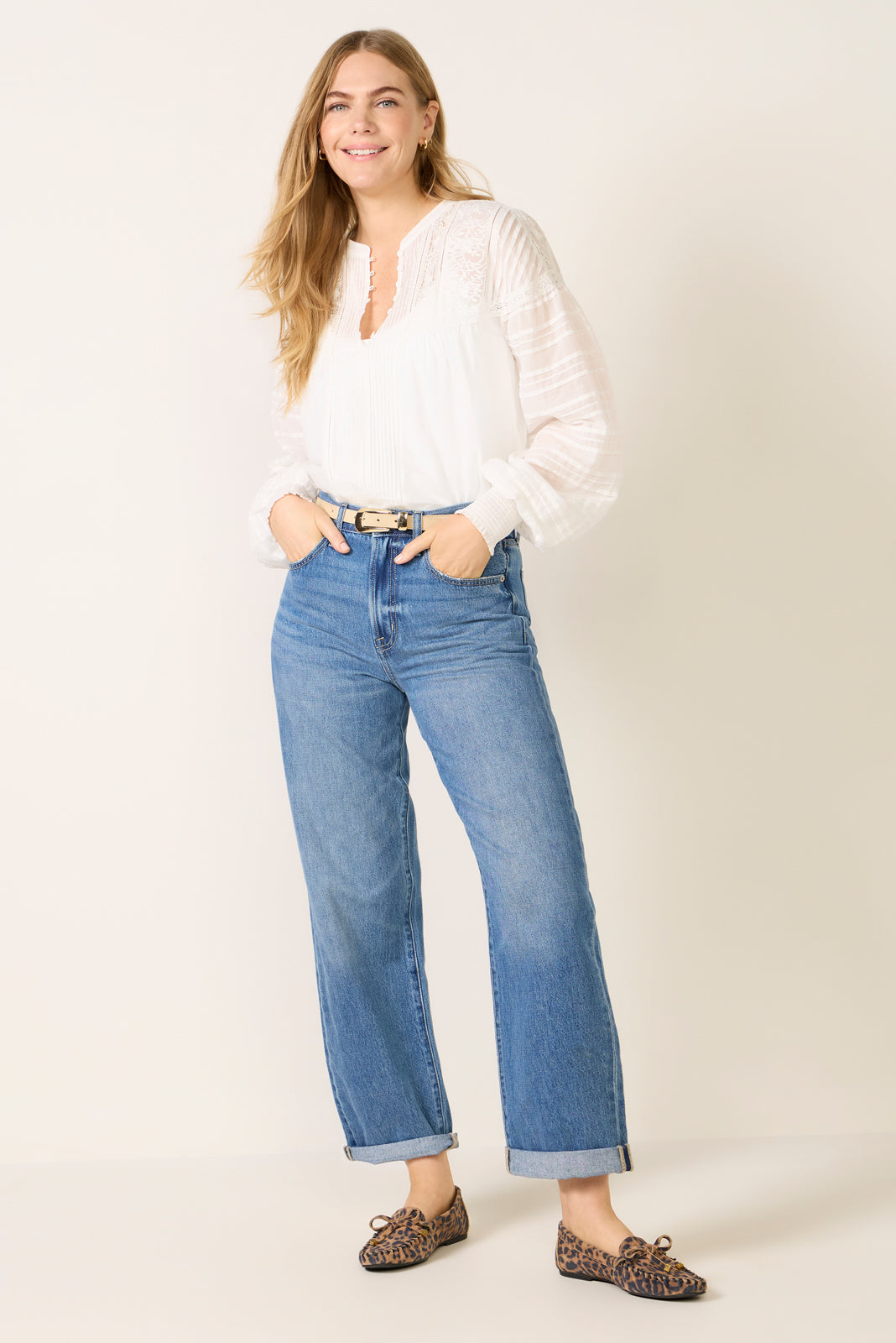 Women's Donny Rolled Hem Boyfriend Jean