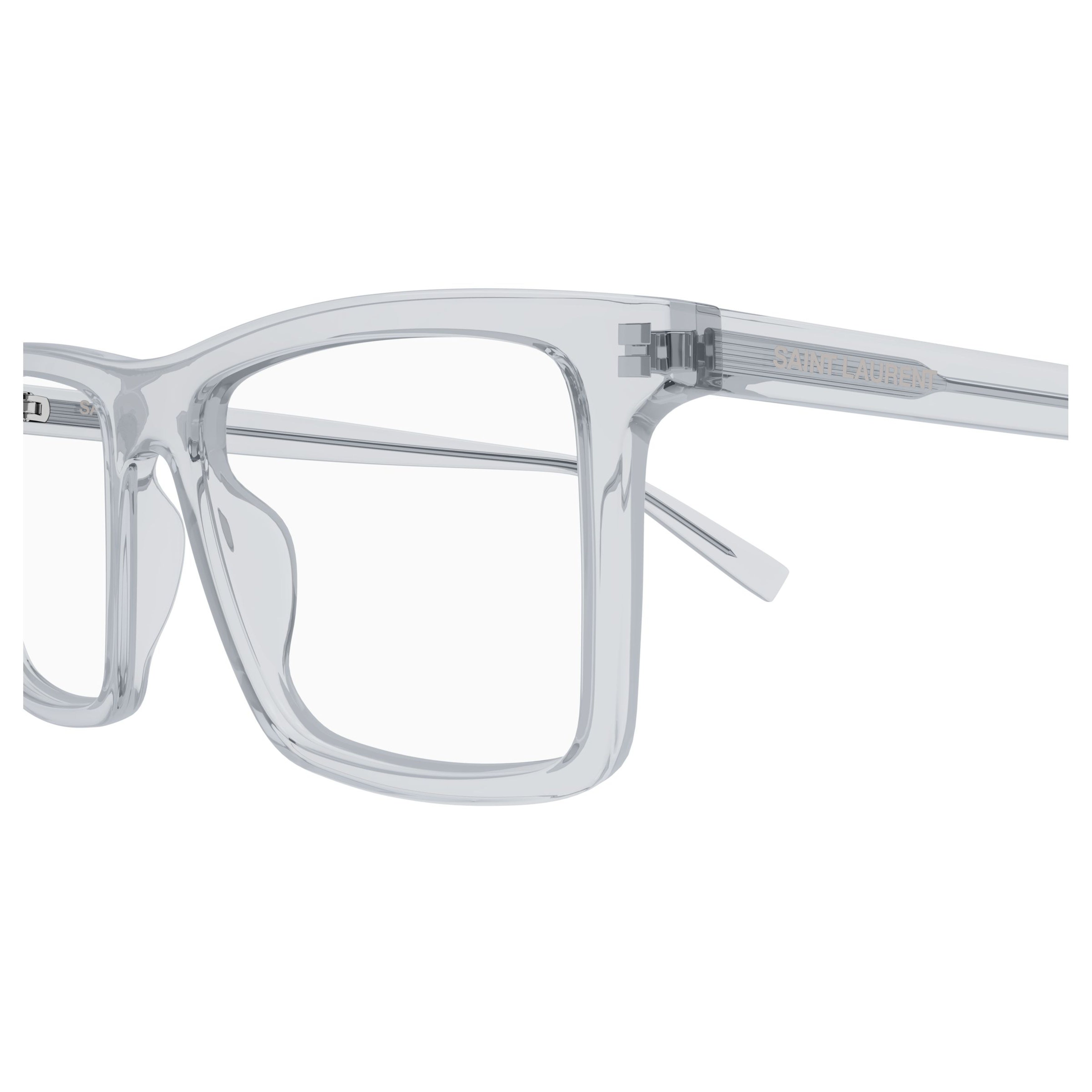 Rectangular Transparent Eyeglasses In Recycled Acetate