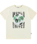 Kid's World United Riley Short Sleeve Tee In Beige