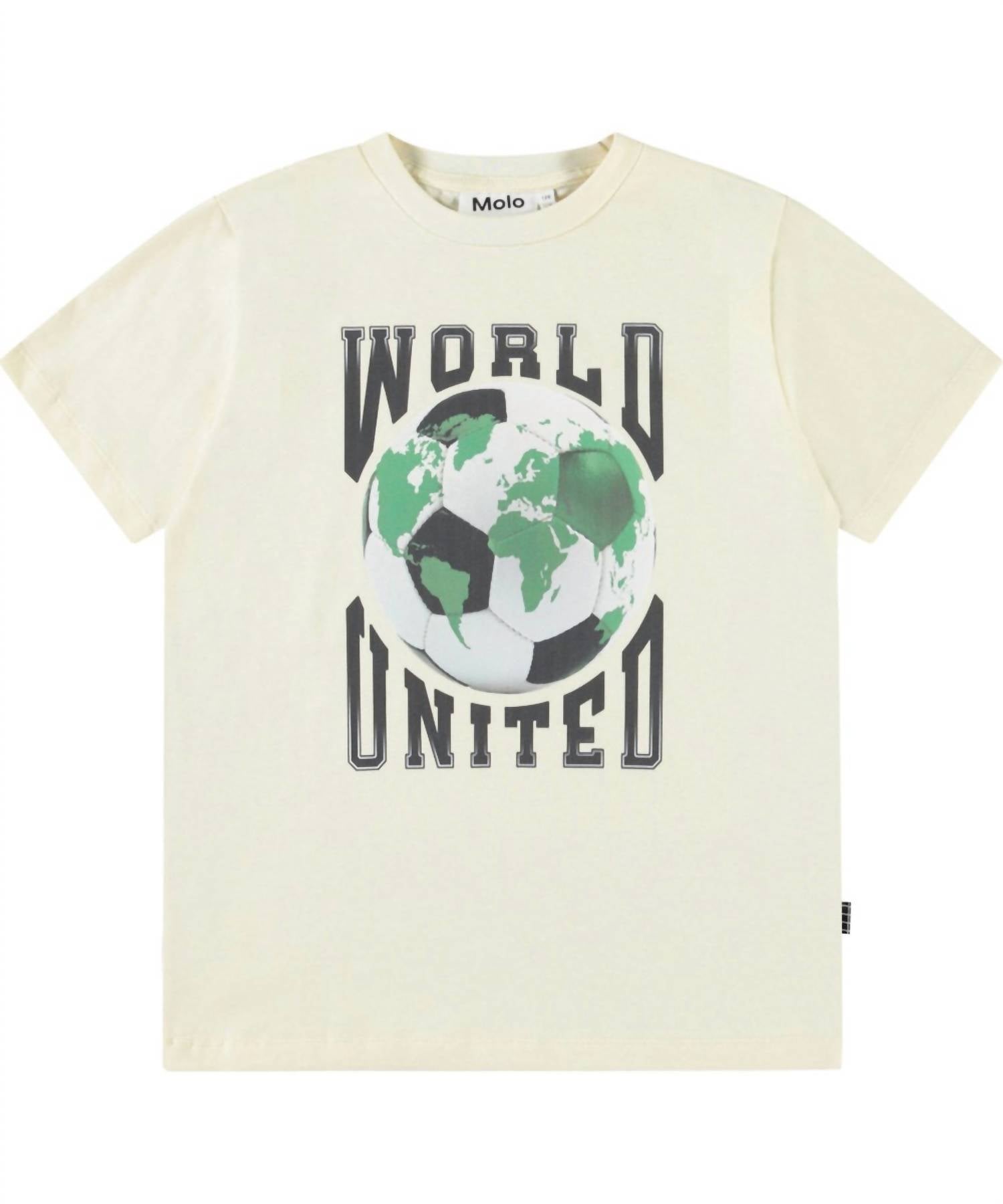 Kid's World United Riley Short Sleeve Tee In Beige