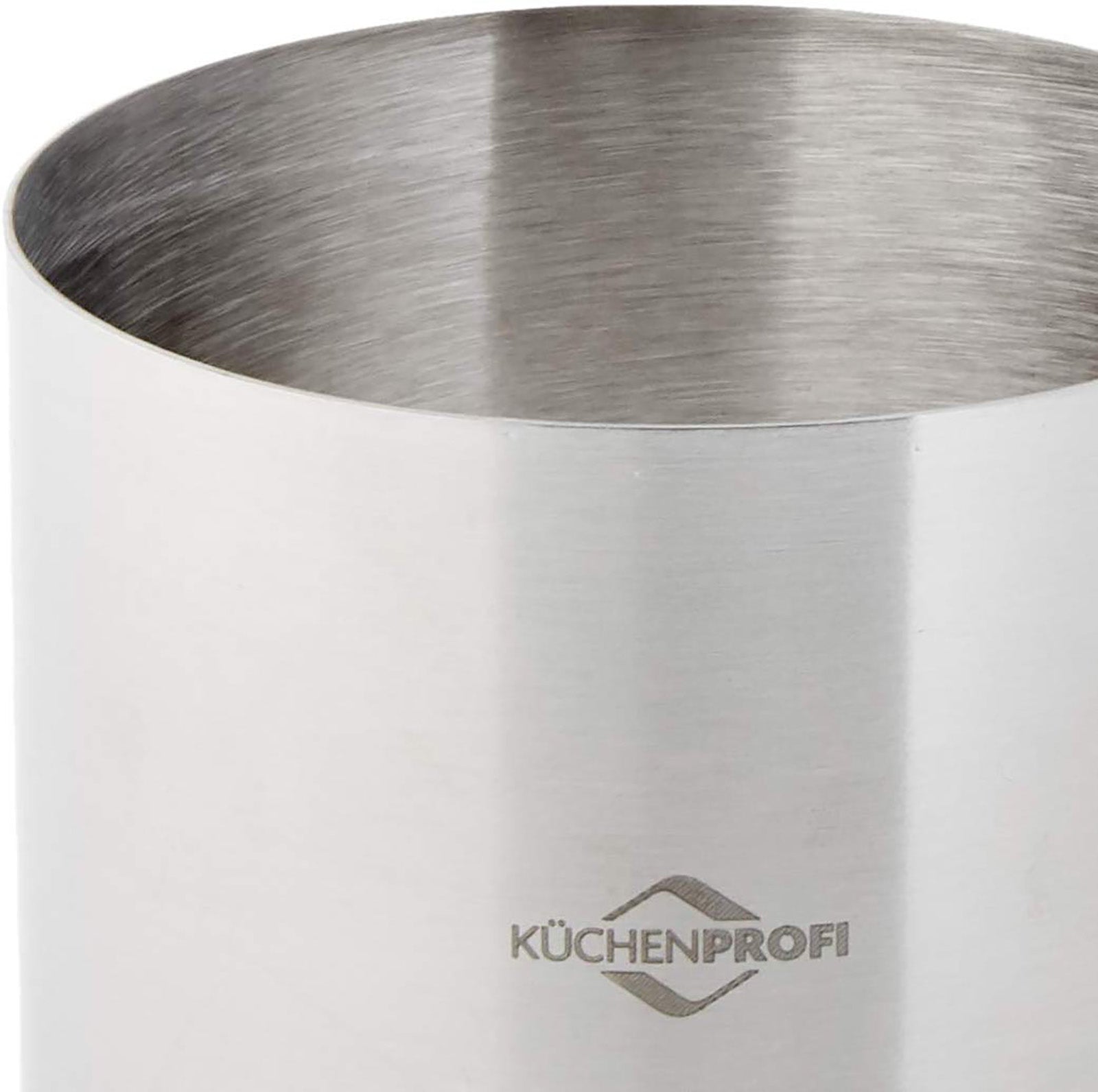 Kuchenprofi Stainless Steel 6-Piece Food Mold Forming Rings with Tamper/Pushers, Silver