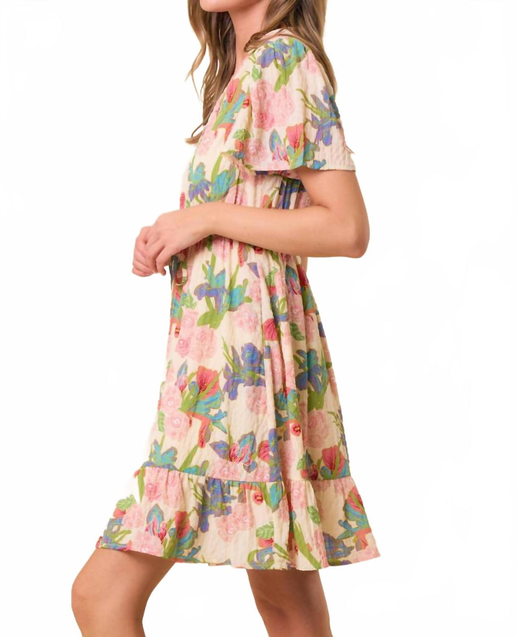 Buttercup Mini Dress In Multicolor
