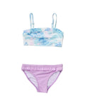 Snapper Rock Sky Dye Frilled Bandeau Bikini