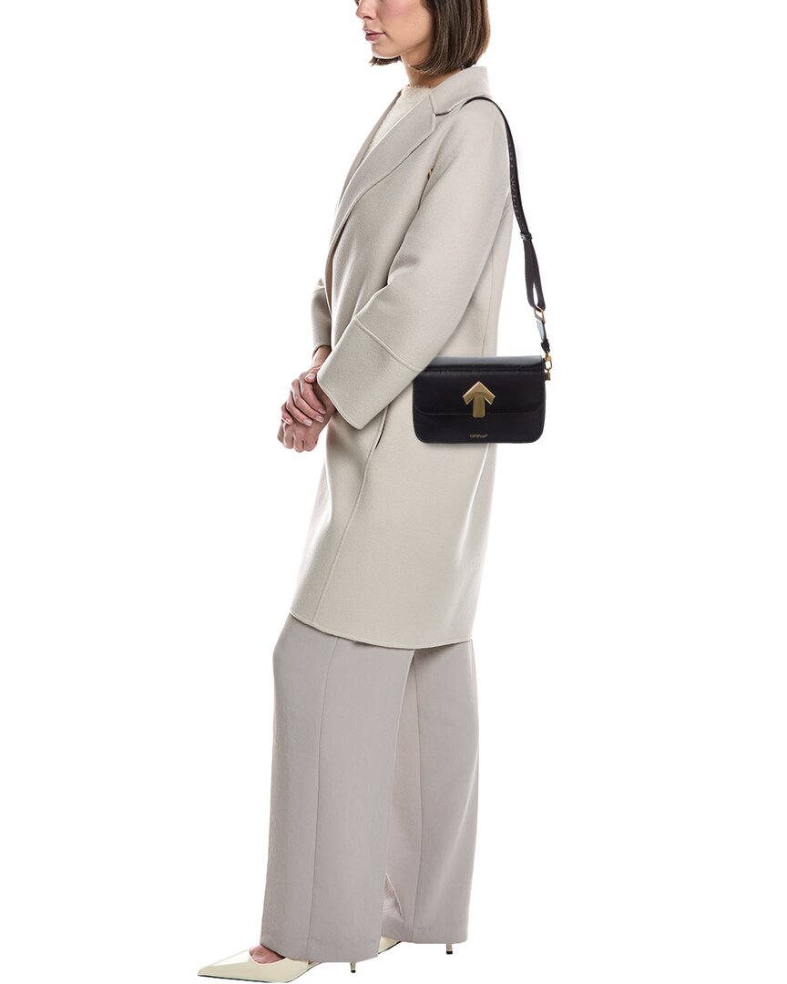 Off-White Binder Medium Leather Clutch
