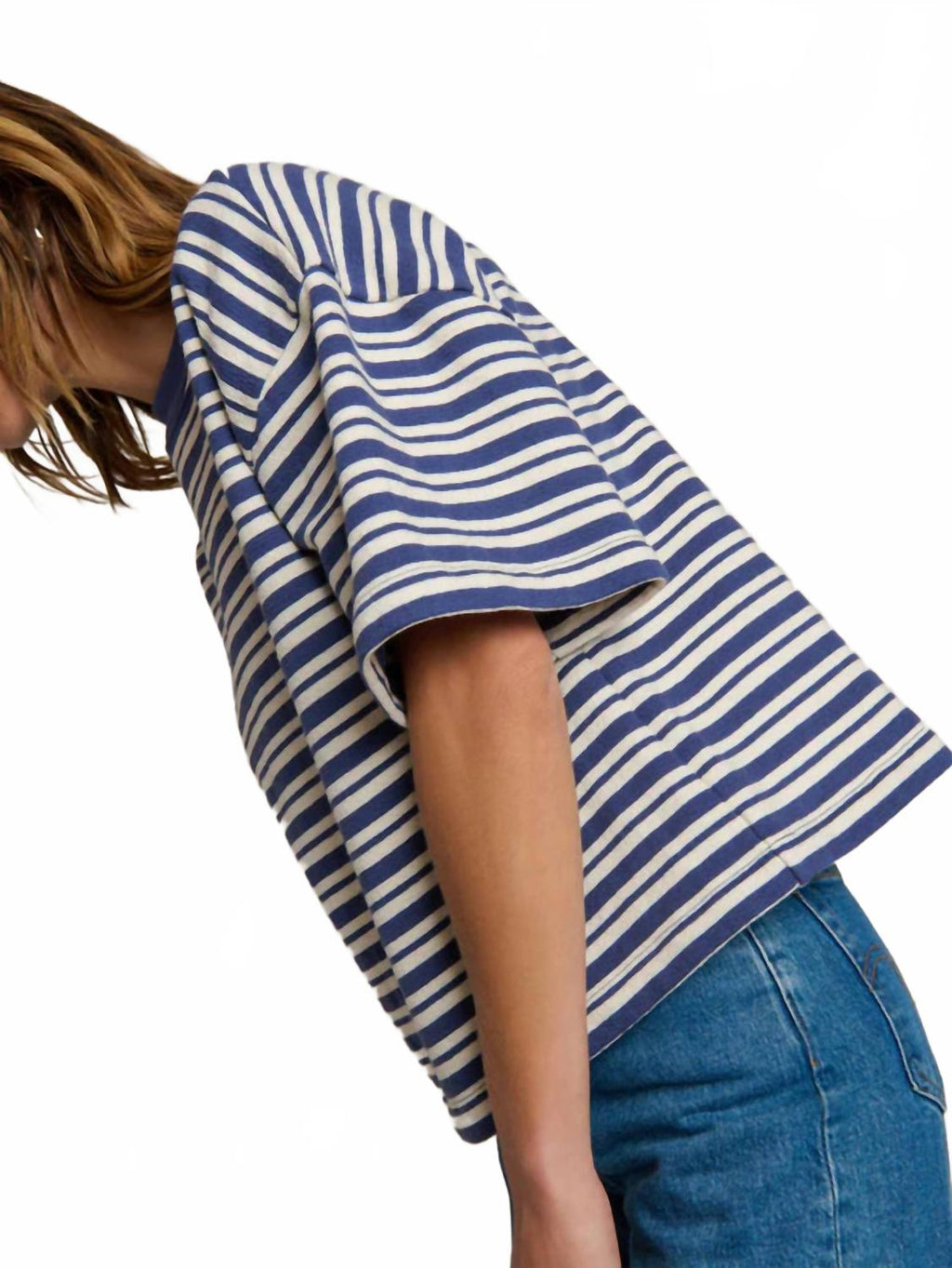 Gio Sweatshirt In Tossed Stripe