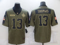 Men's New Orleans Saints Michael Thomas #13 Brown Game Player Jersey1