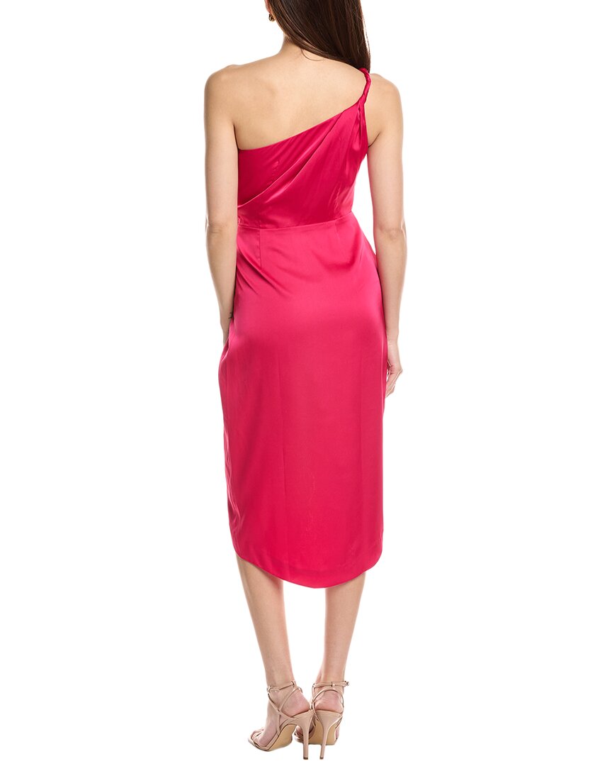 AMUR Deena One-Shoulder Midi Dress