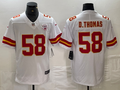 Men's Kansas City Chiefs Derrick Thomas #58 White Game Player Jersey1
