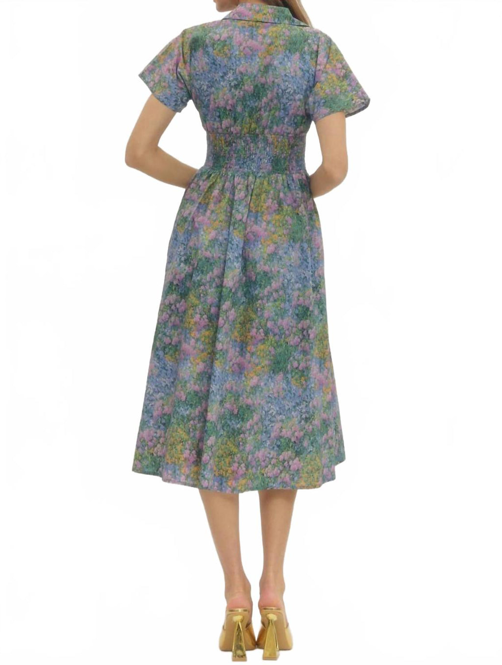 Take A Chance Midi Dress In Multicolor