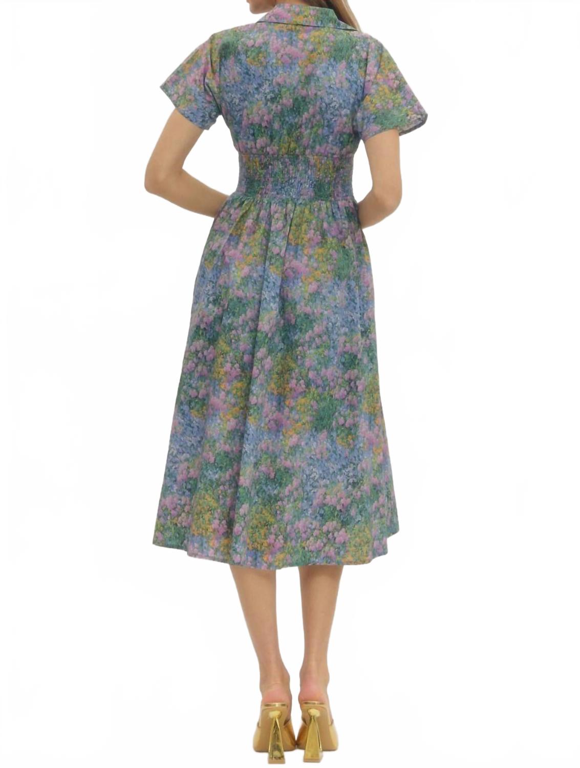 Take A Chance Midi Dress In Multicolor