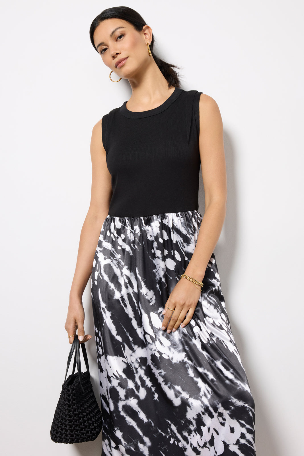 Women's Azalea Mixed Media Midi Dress