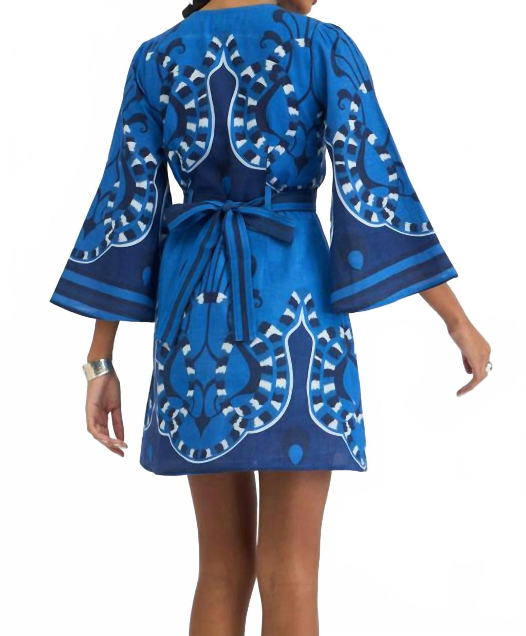 Kennedy Mini Dress In Harbor Azure
