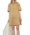 Sammy Mini Dress In Champagne Suede
