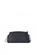 Women's Maude Convertible Clutch In Black Woven Leather