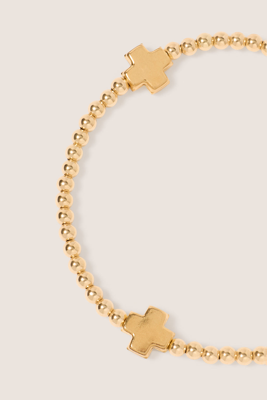 Women's Signature Cross 3mm Gold Bracelet