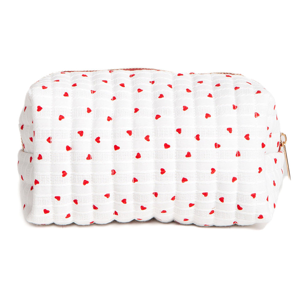 Heart Pattern Cosmetic Pouch Bag