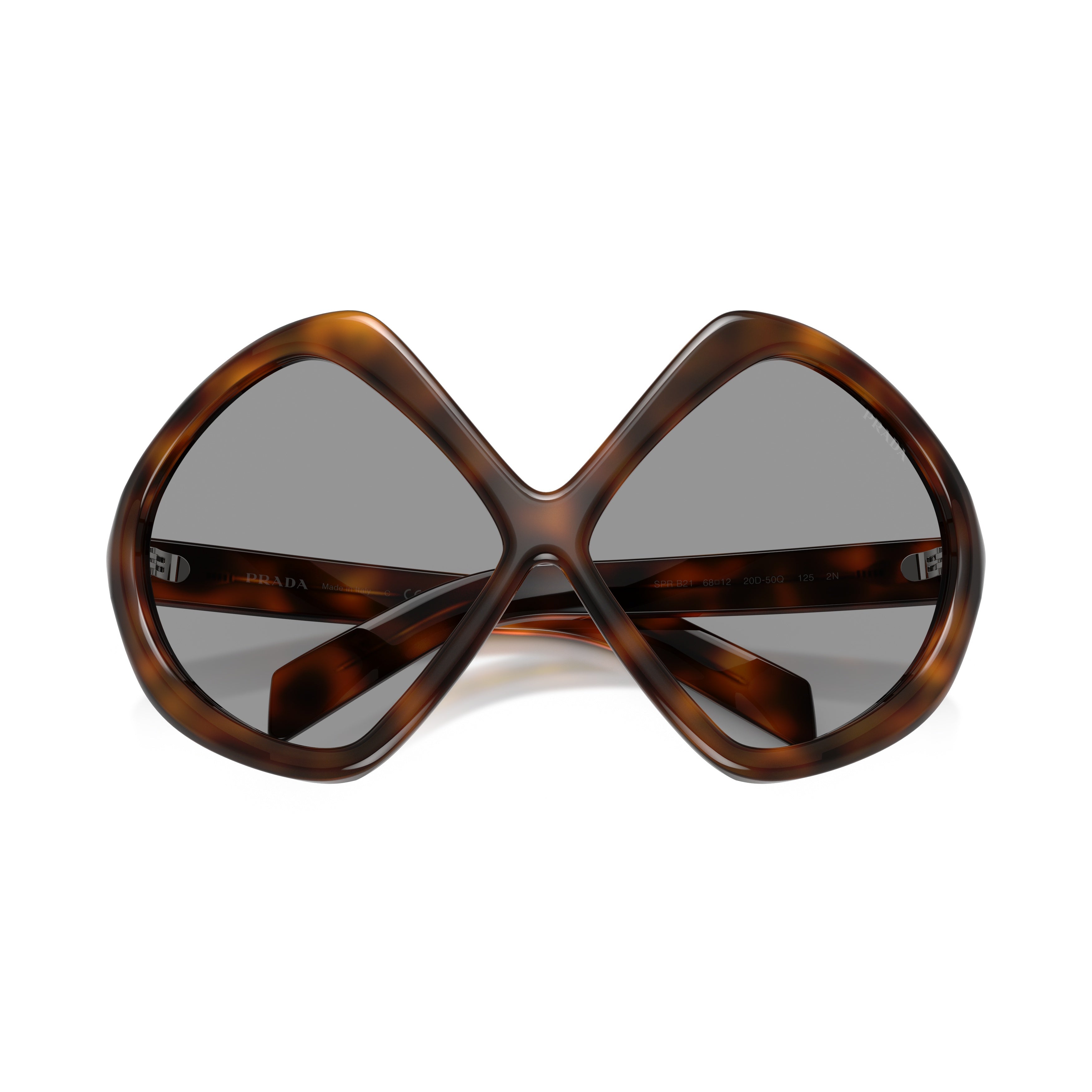 0pr B21s Oversized Geometric Tortoiseshell Sunglasses