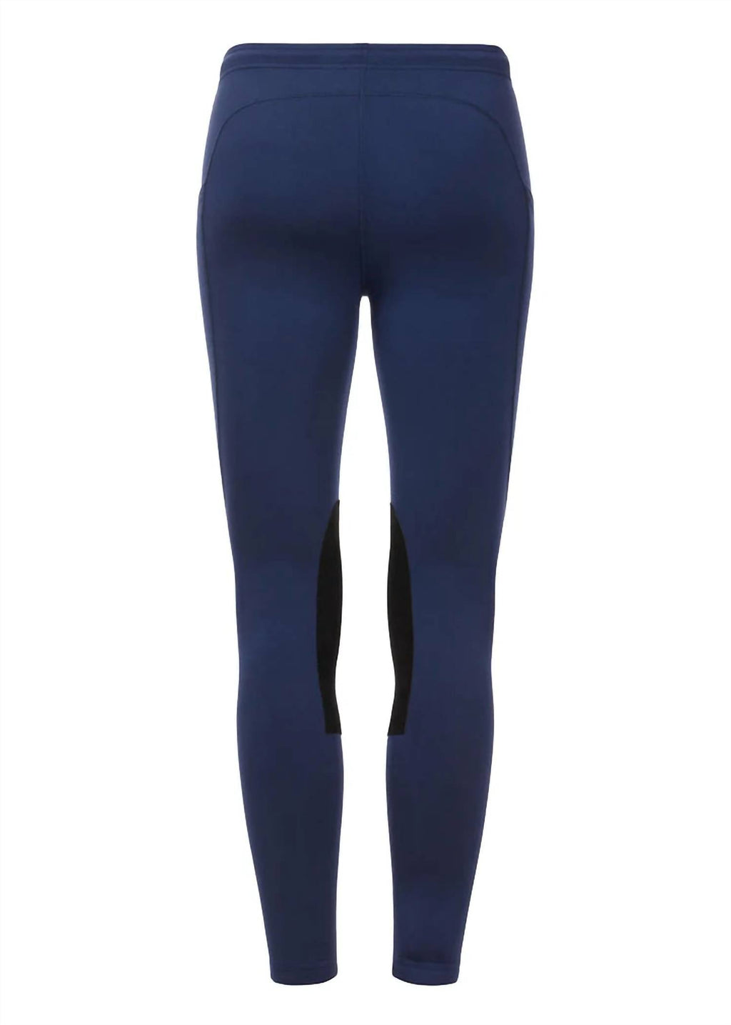 Kid's Performance Knee Patch Tight With Pocket In Stormy Blue