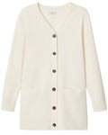 Lafayette 148 New York V-Neck Buton Front Silk Cardigan