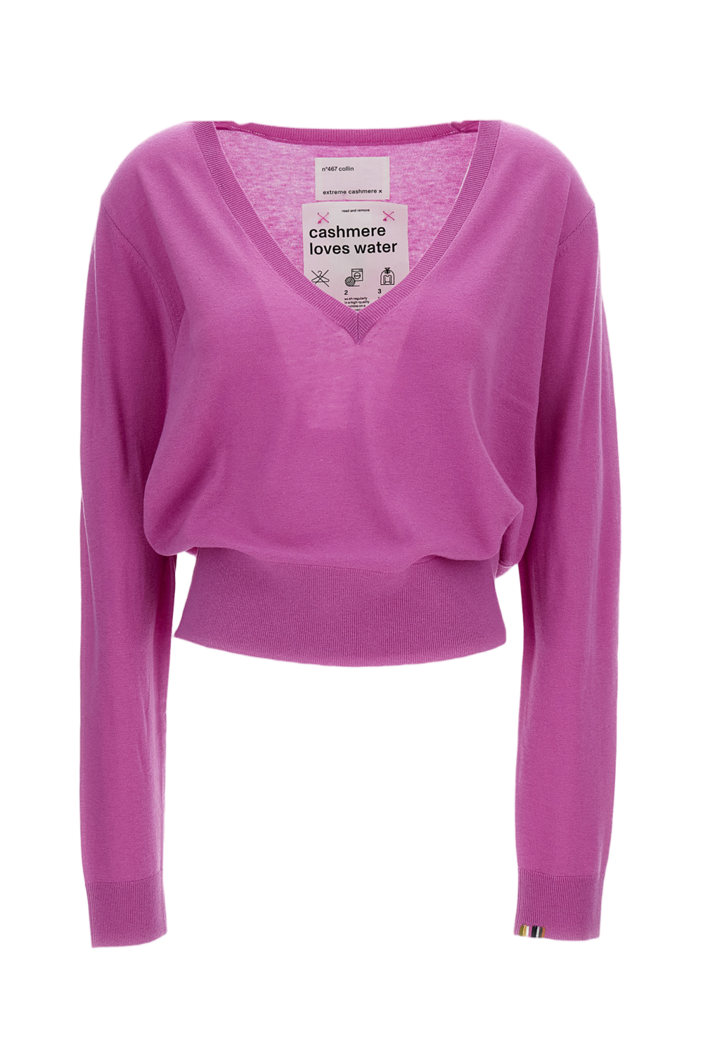 Oleander Pink N.467 Collin V-Neck Sweater