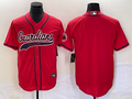 Men's Cleveland Guardians Red Alternate Replica Blank Jersey1