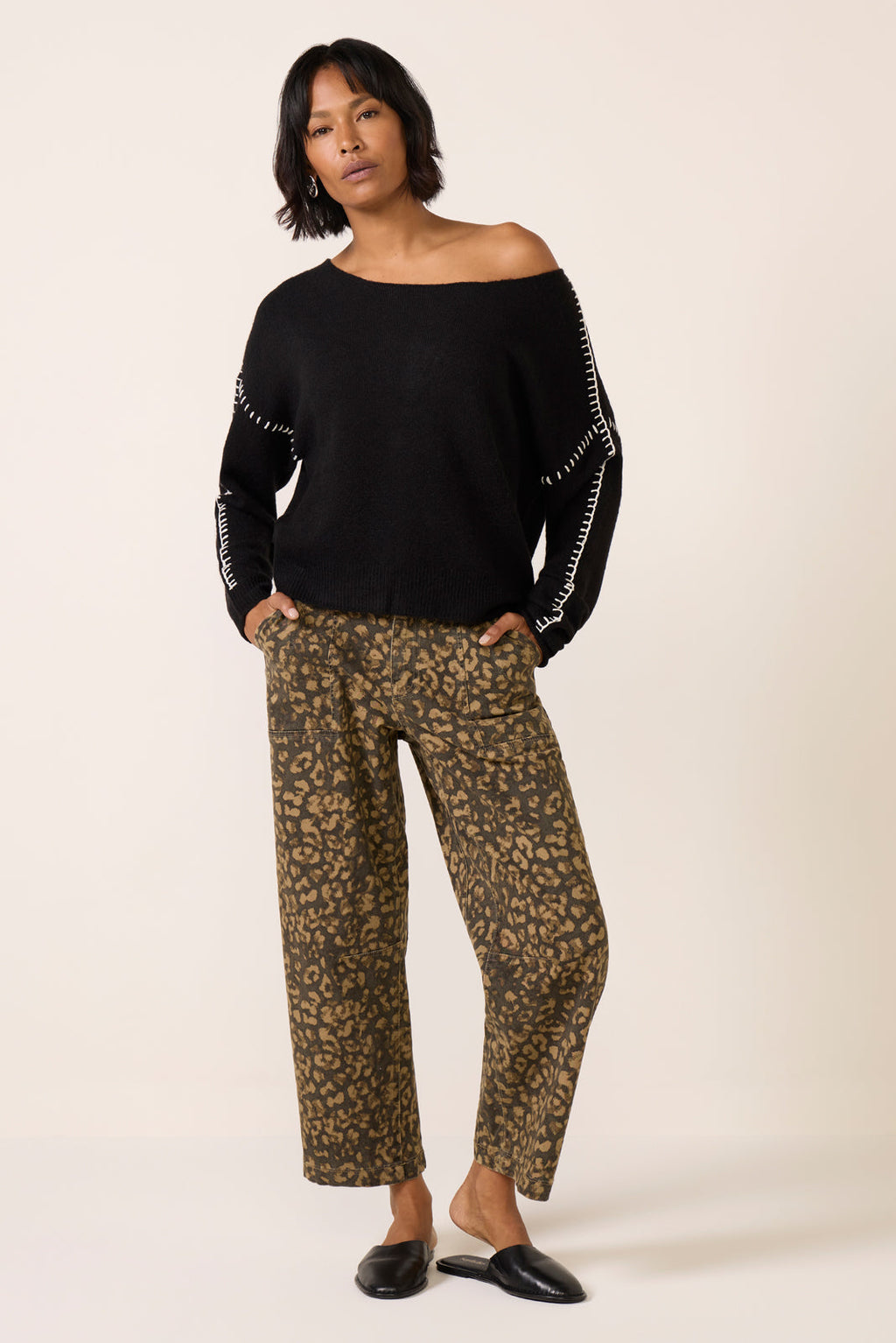 Women's Jessie Whipsitch Off Shoulder Sweater Top
