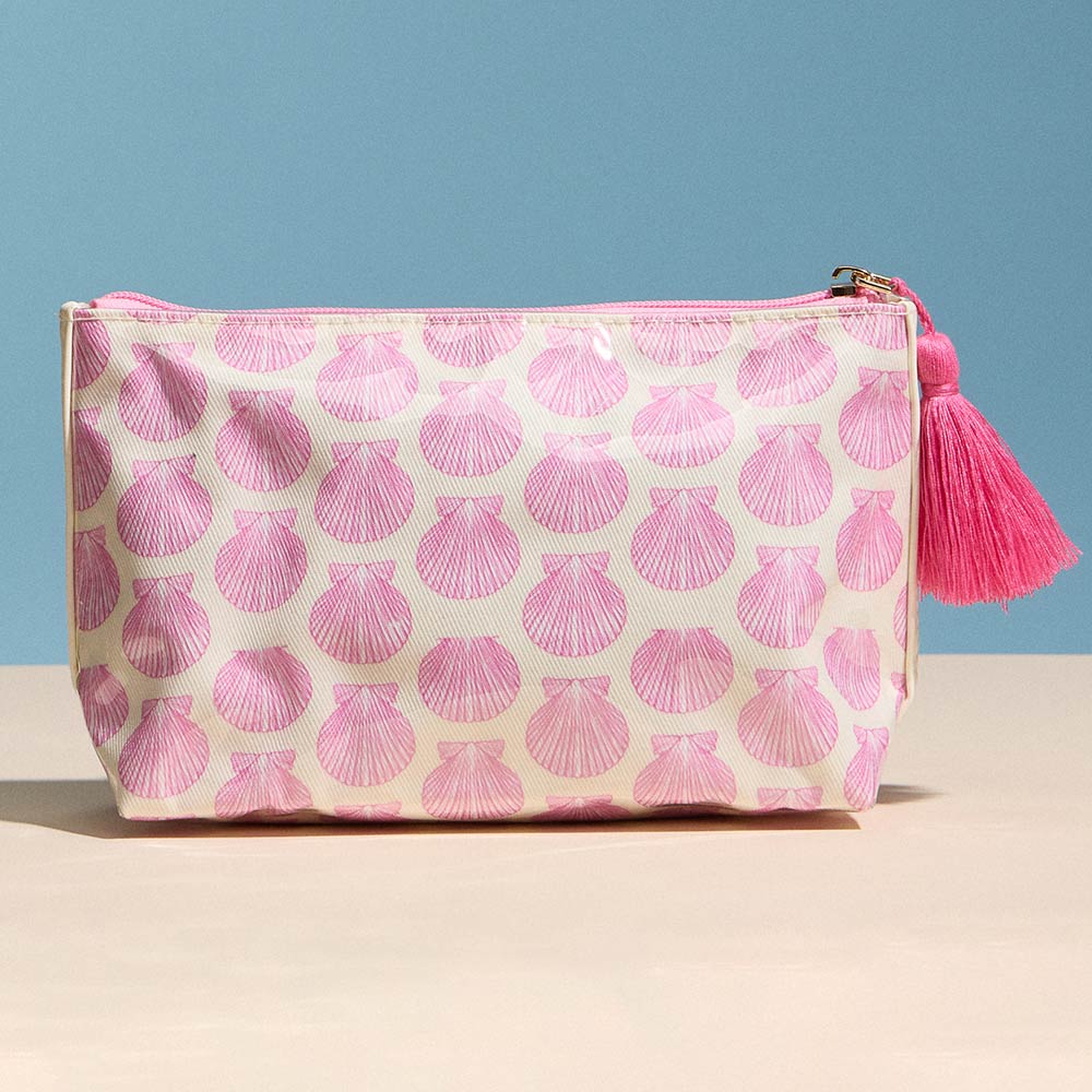 Shell Pattern Tassel Multi Purpose Portable Pouch Bag