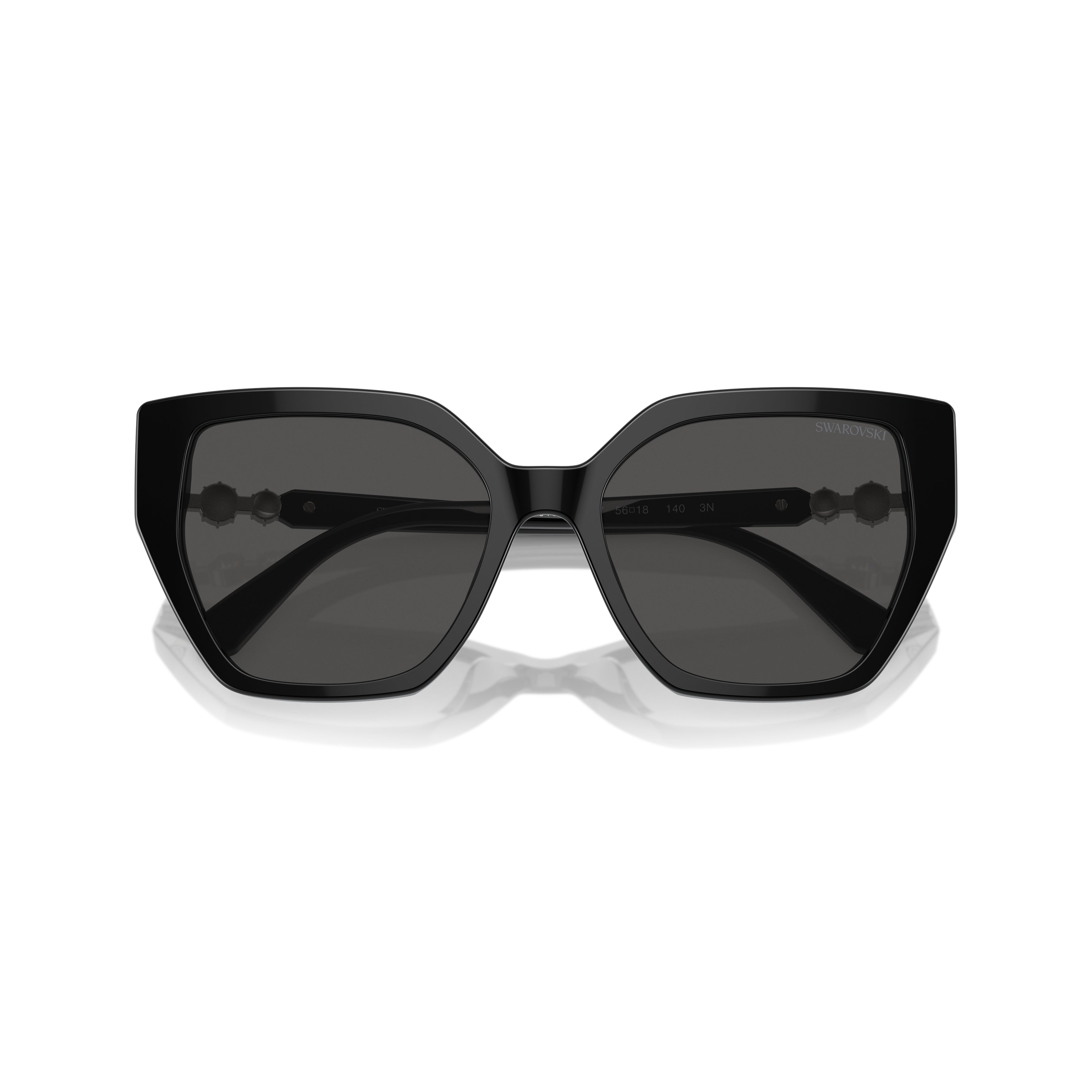 0Sk6016 Oversized Square Frame Sunglasses with Crystal Accents