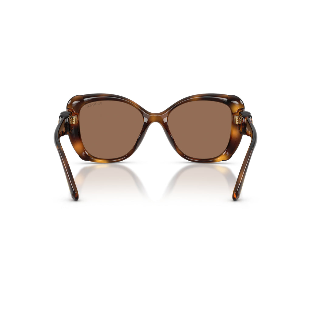 0Sk6051U Oversized Tortoiseshell Sunglasses with Crystal-Embellished Temples