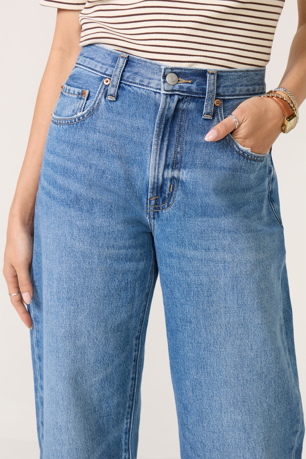 Women's Petite Donny Rolled Hem Boyfriend Jean