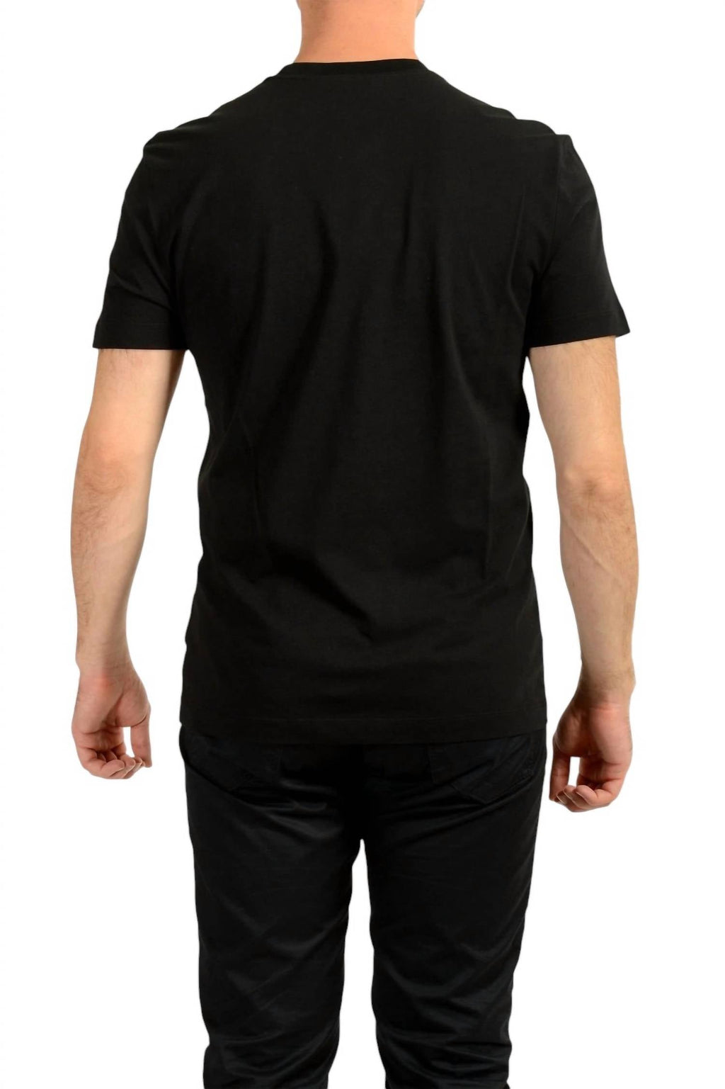 Medusa Print Cotton Tee In Black/gold