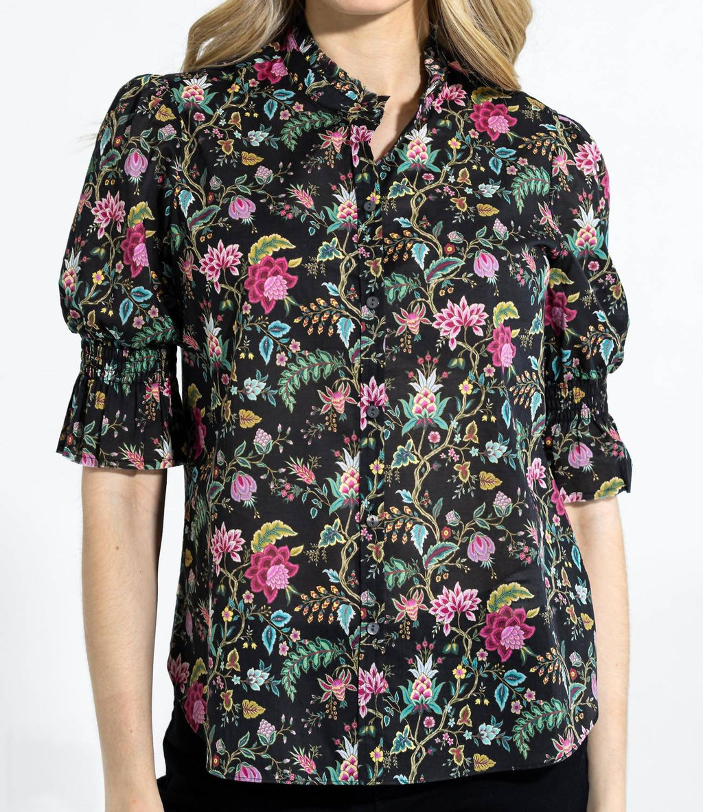 Hannah Cotton Shirt In Jacobean Multi