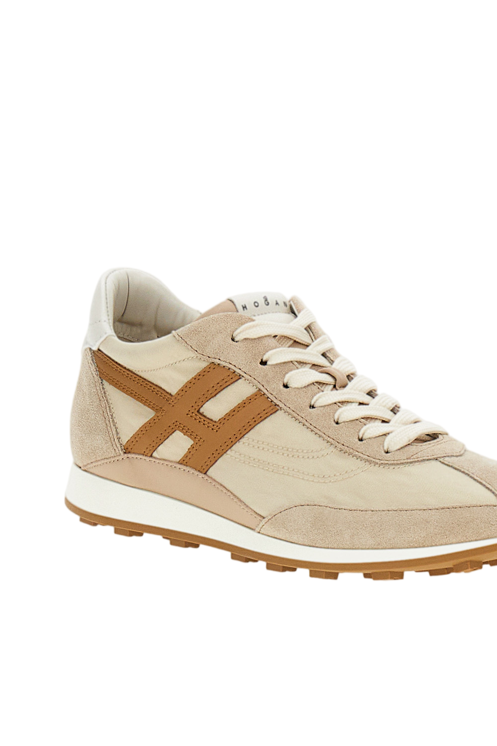 Beige Hogan H699 Allacciato H Sneakers