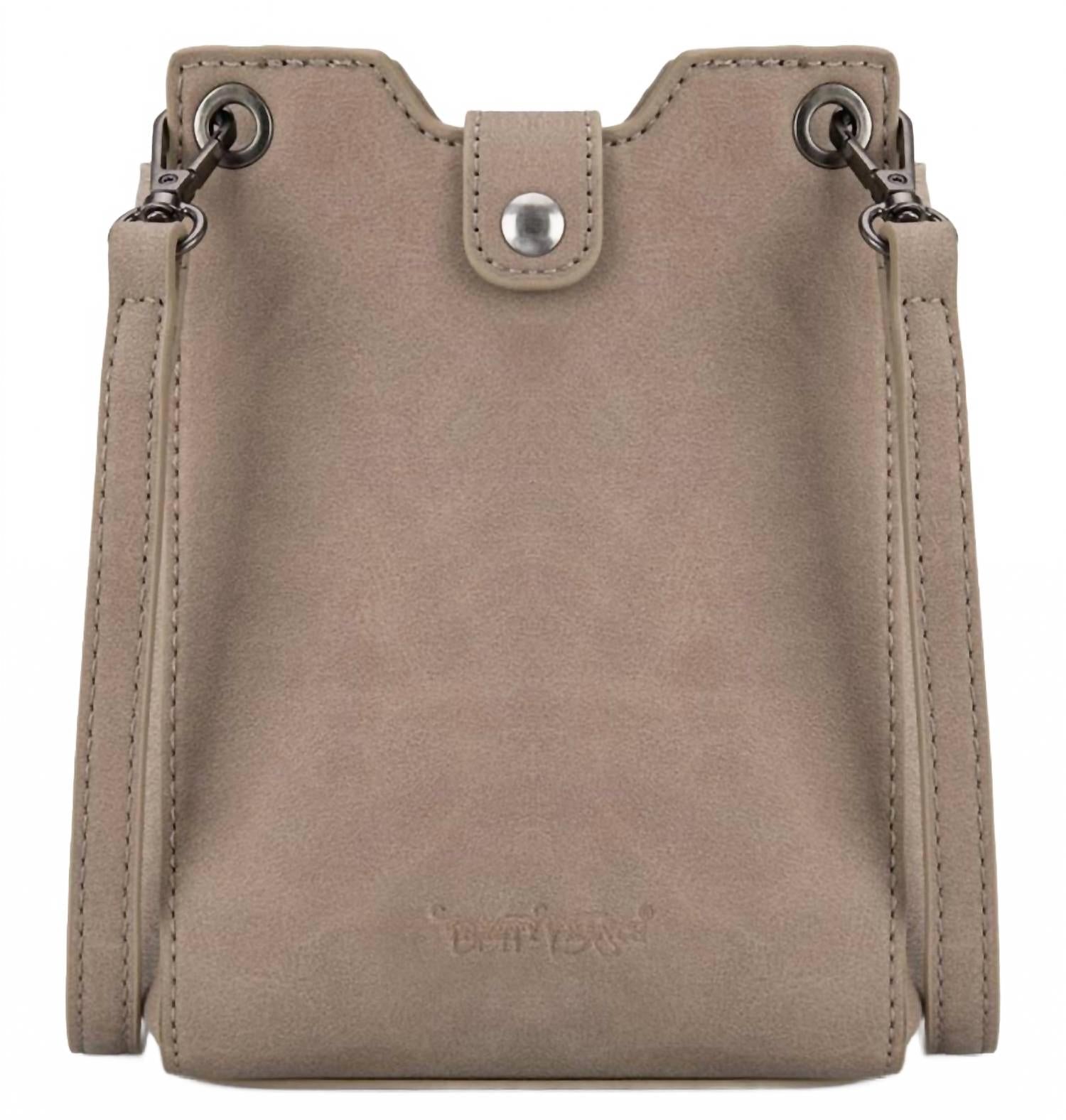 Women's Floral Aztec Tooled Mini Tote In Tan