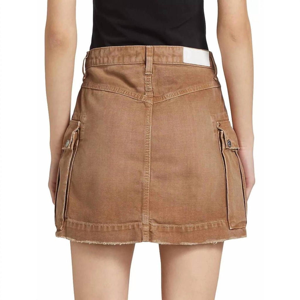 Cargo Work Skirt In Travertino