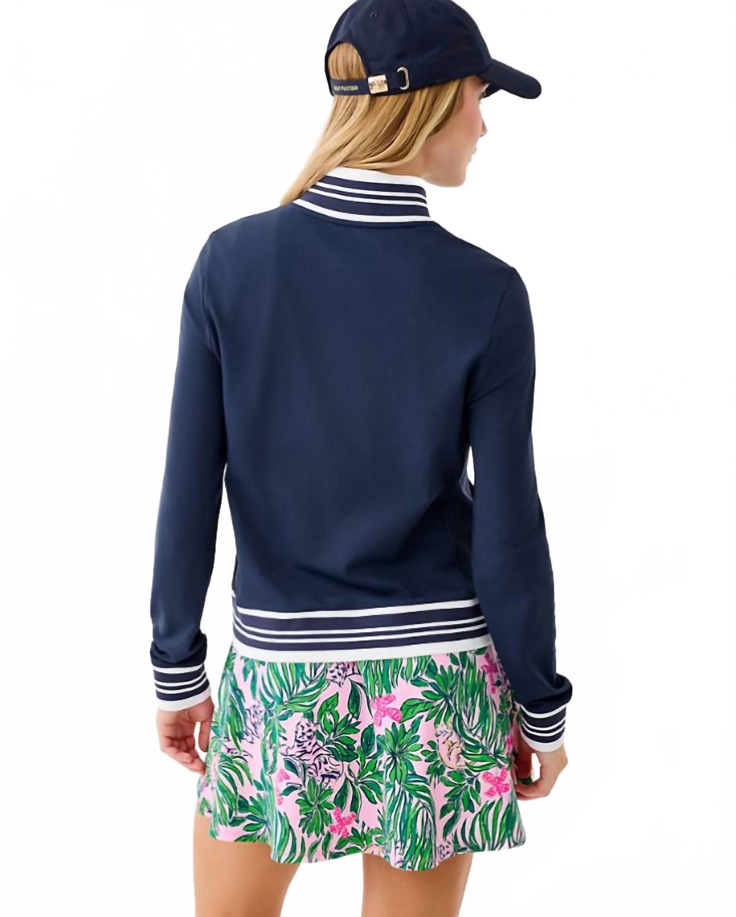 Regate Upf 50+ Jacket In Low Tide Navy