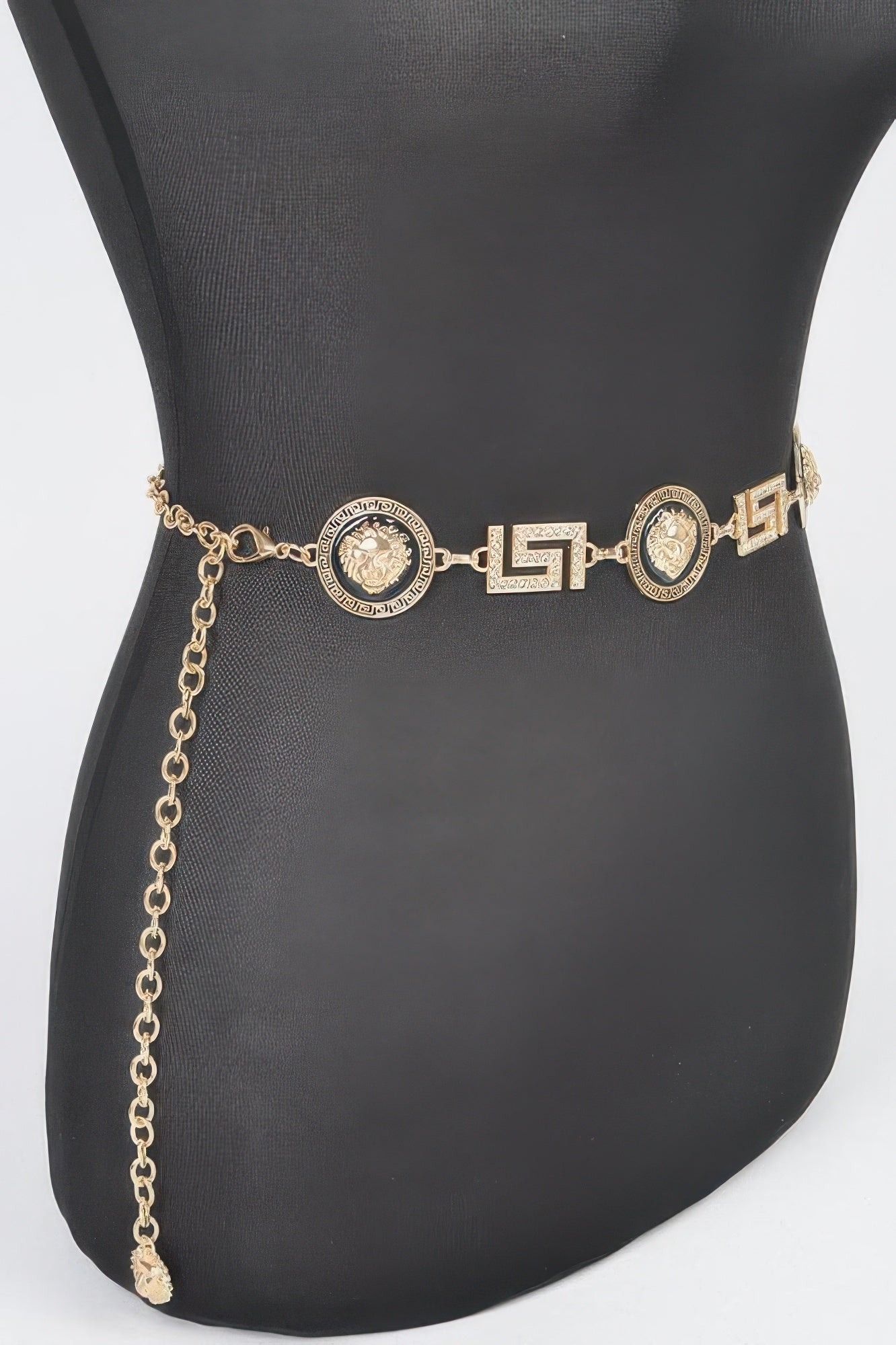 Metal Rhinestone Chain Belt