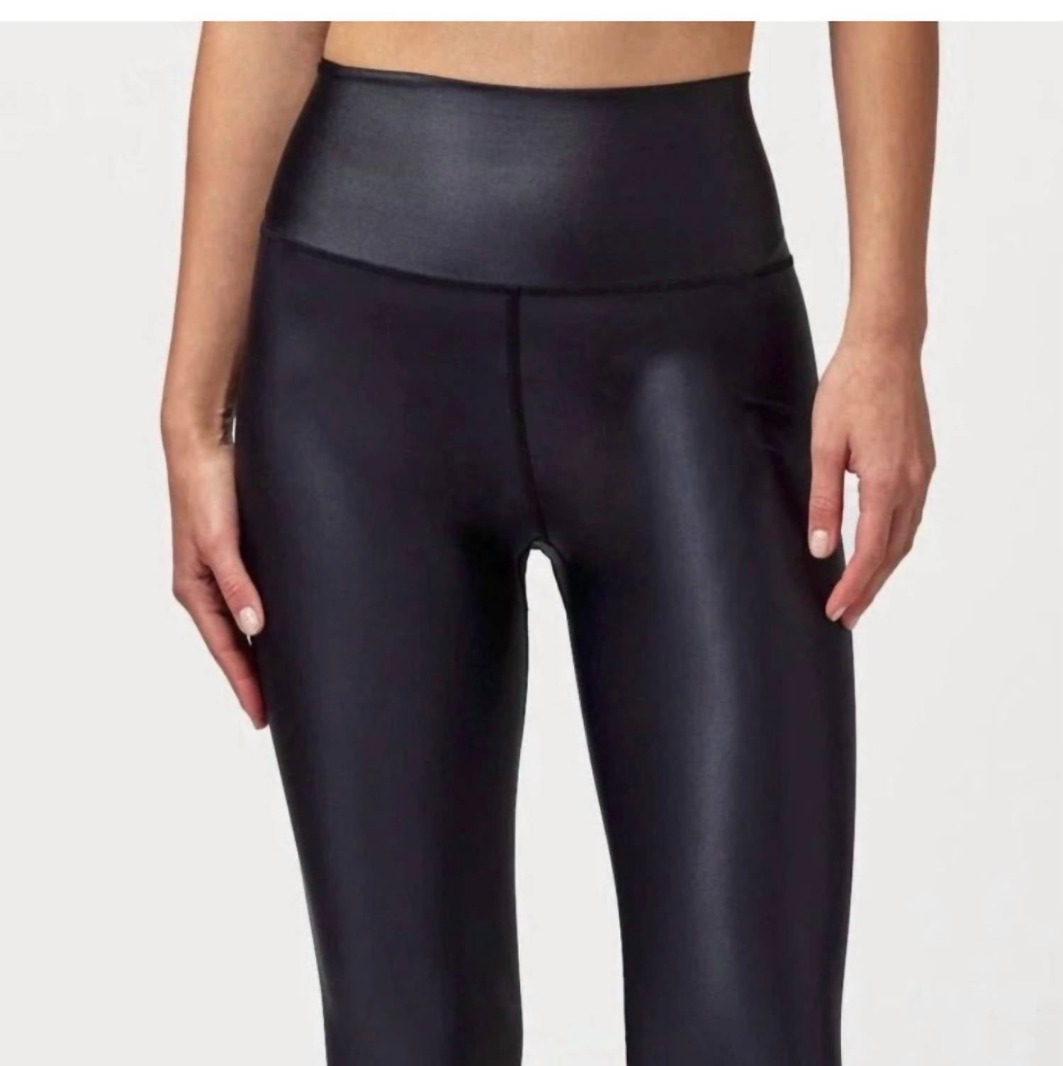 Ada Wet Look Leggings In Blk