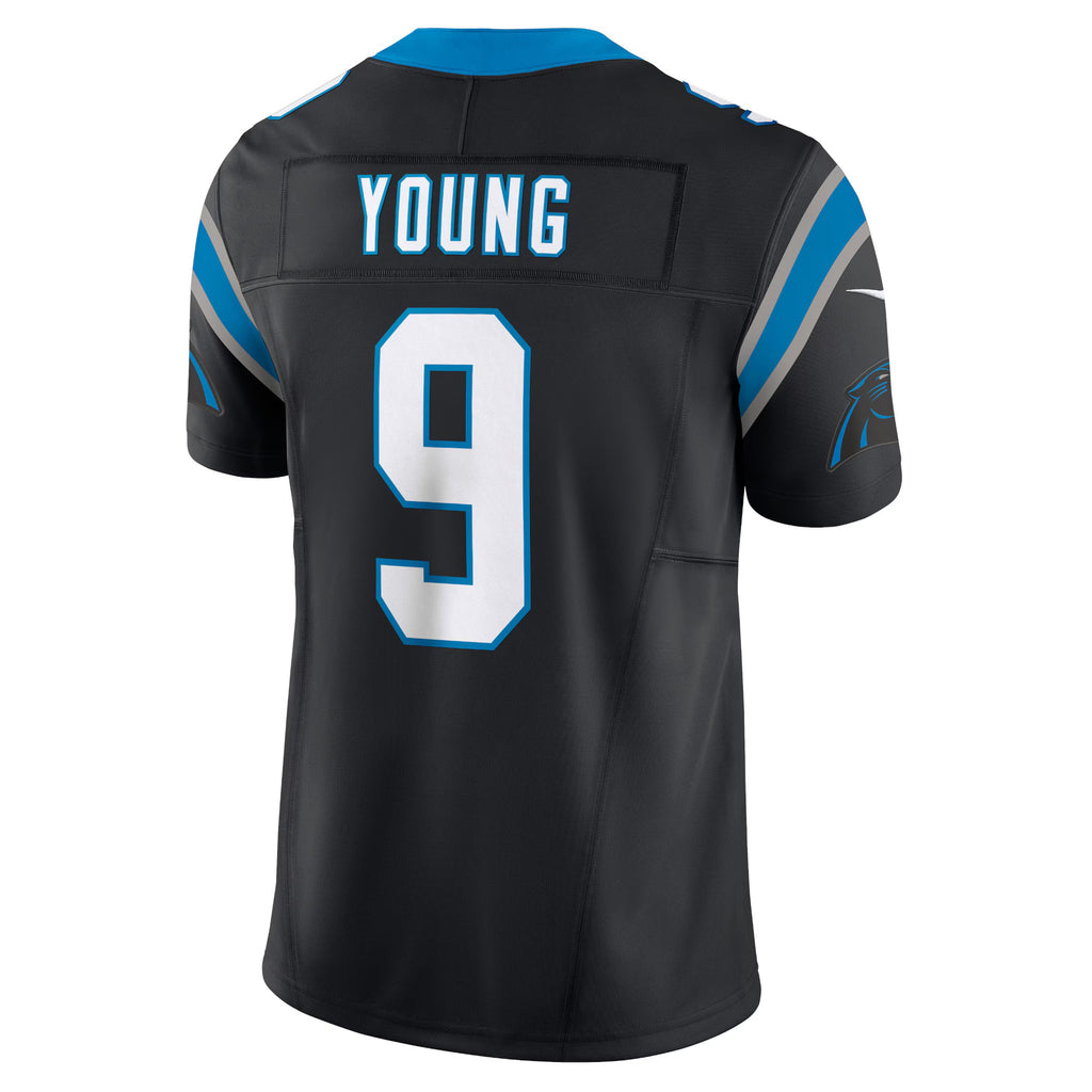 Carolina Panthers Bryce Young Black Vapor F.U.S.E. Limited Jersey