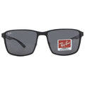Ray Ban Grey Square Unisex Sunglasses RB3721 186/87 59