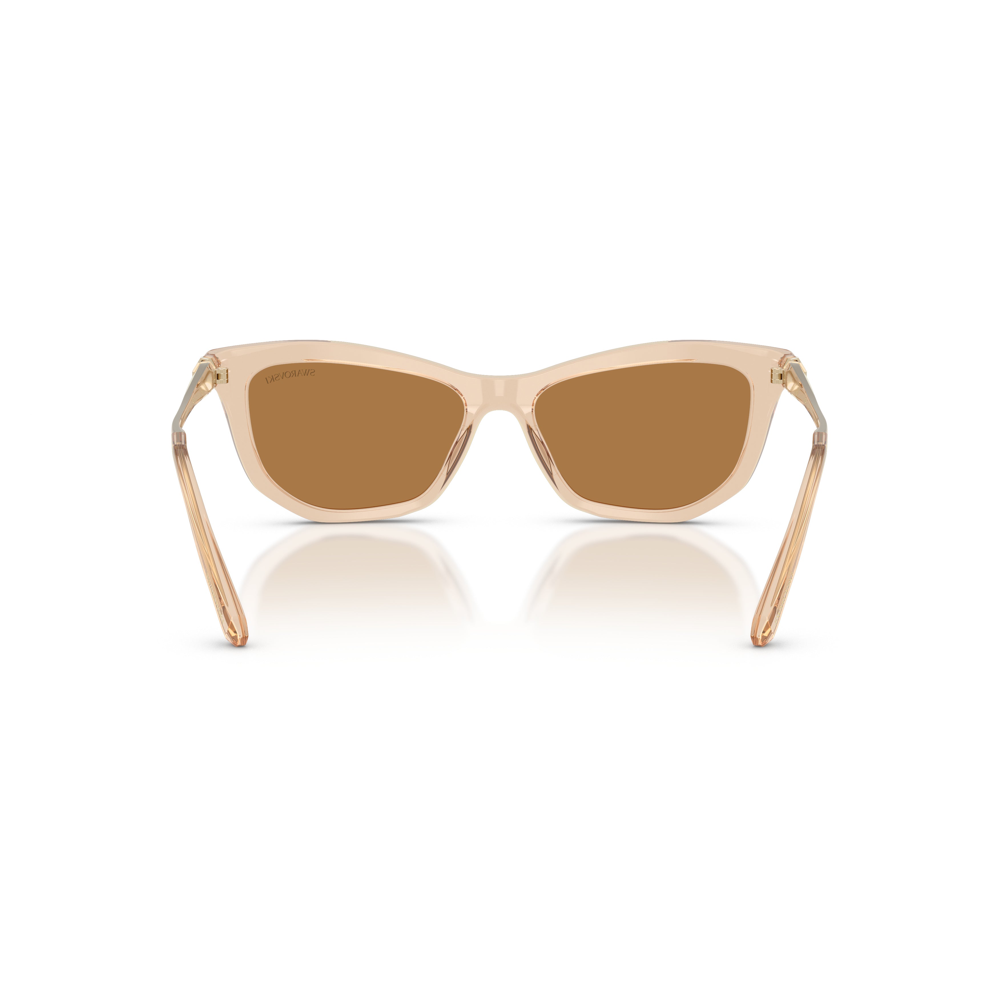 0Sk6057 Translucent Acetate Sunglasses with Angular Frame