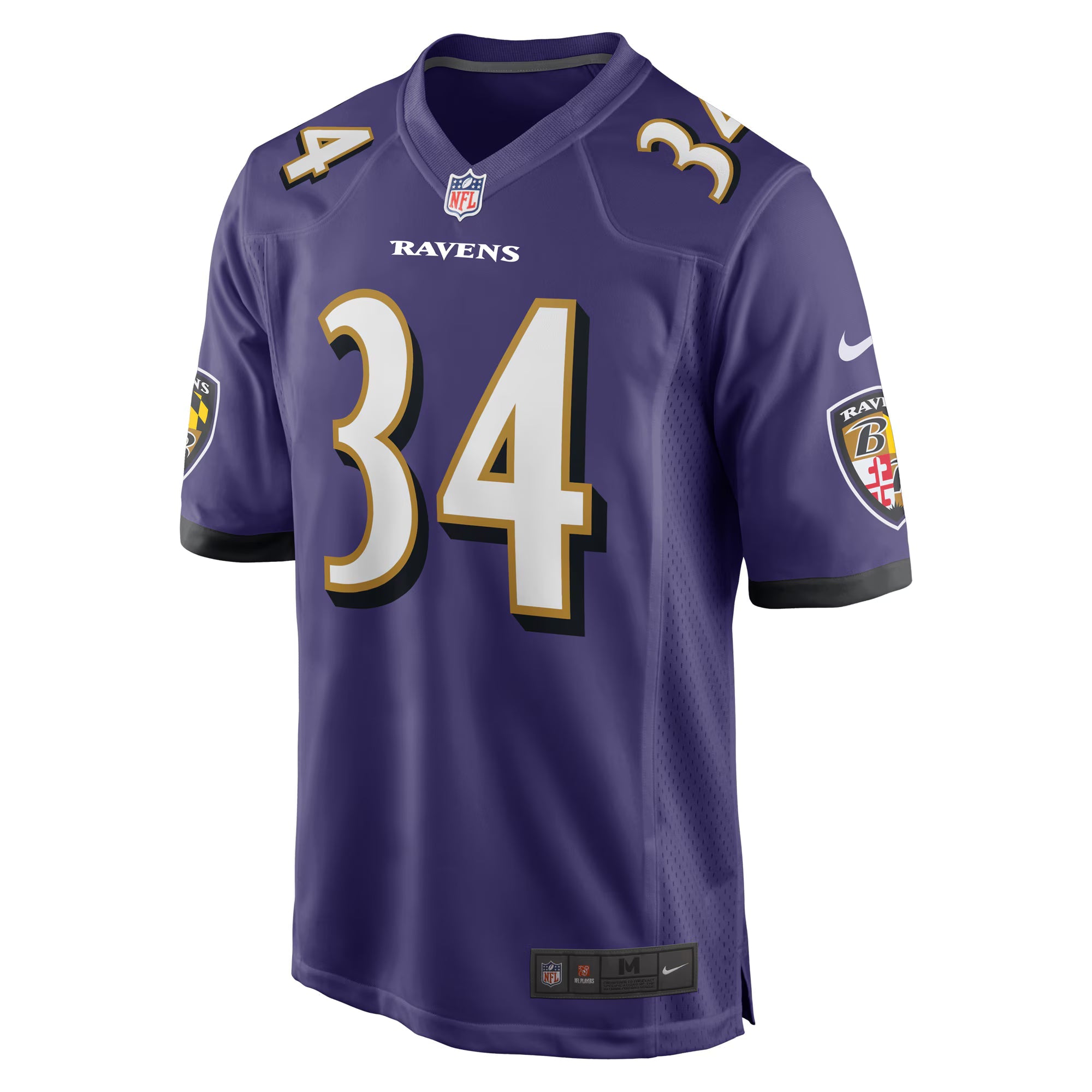 Baltimore Ravens Keaton Mitchell Purple Game Jersey
