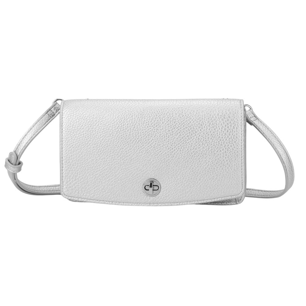 Faux Leather Crossbody Wallet Bag