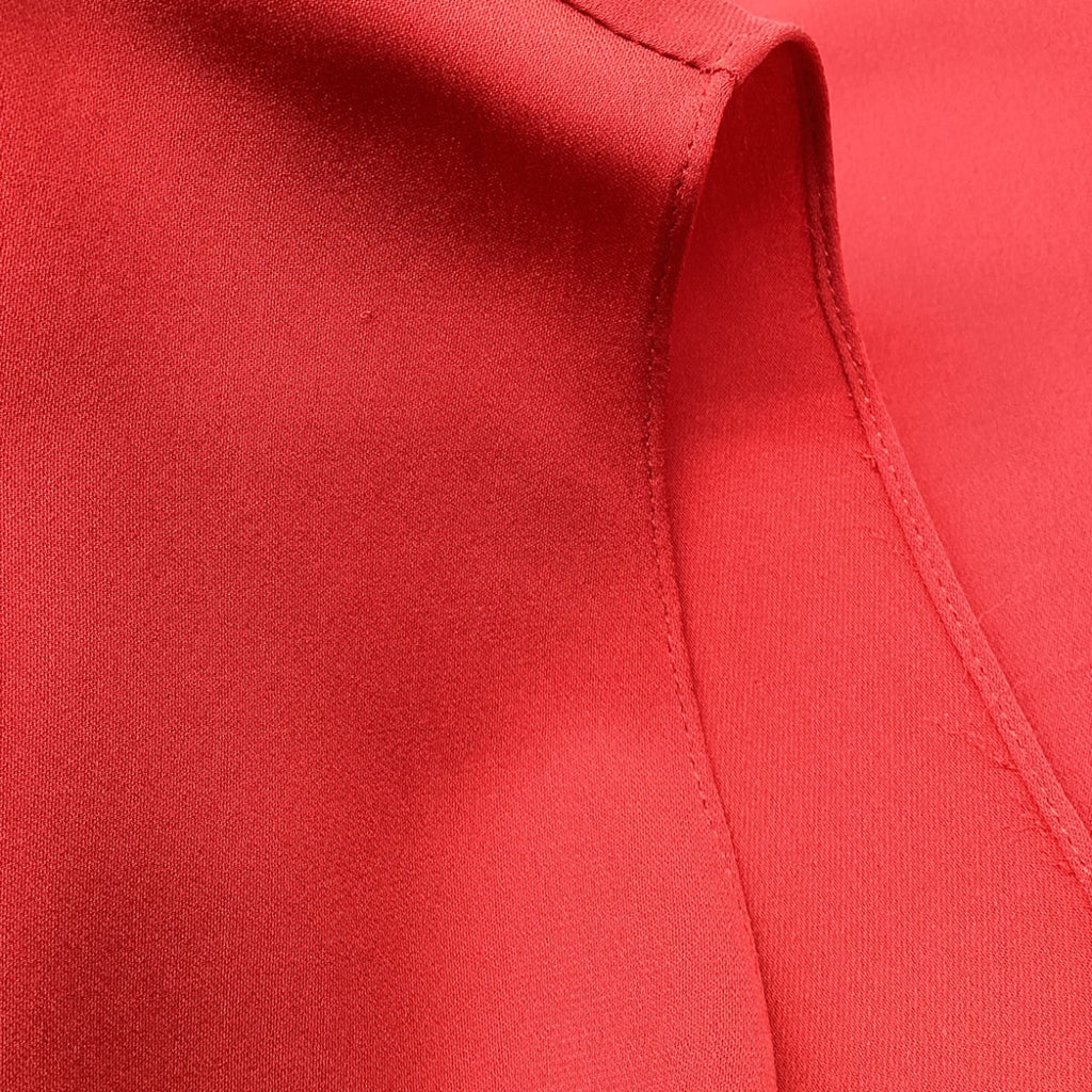 Theory Sleeveless Tank Top in Burgundy Silk