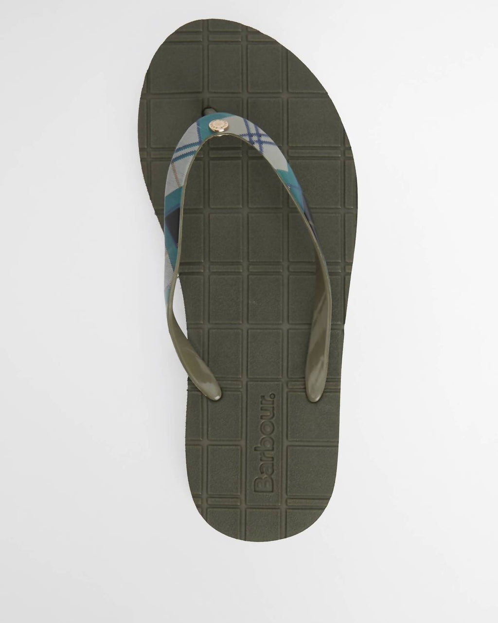 Women's Tilda Toe Post Flip Flop In Olive/ancient Tartan