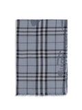 Burberry Women Knight Check Wool And Silk Scarf
