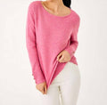 Lola Sequin Sweater In Confetti Pink Metallic