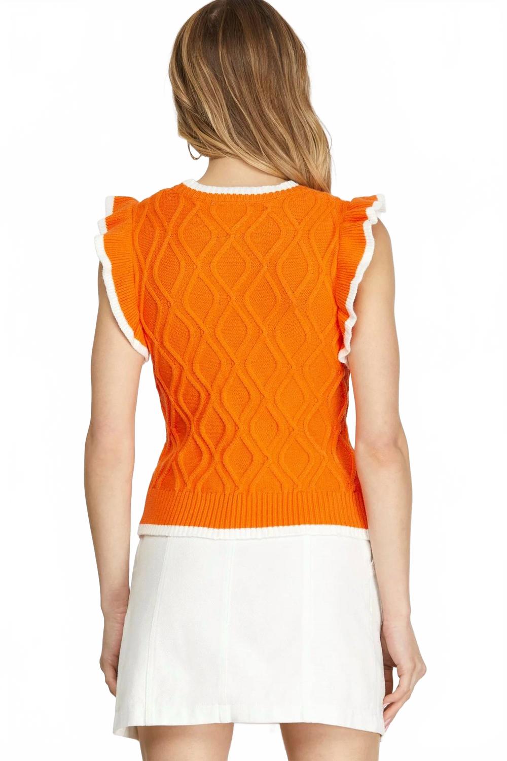 Game Day Top In Orange