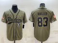 Men's Las Vegas Raiders Darren Waller #83 Olive 2022 Salute To Service Limited Jersey1 Joint Edition